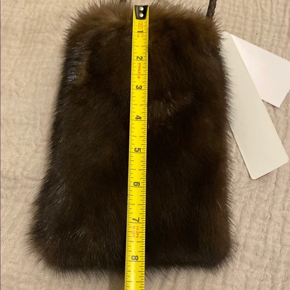 THE CASHMERE PROJECT Brown Fur BAG . New